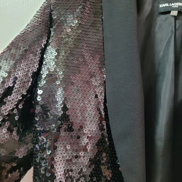 Black Sequin Jacket - Picture 3 of 5